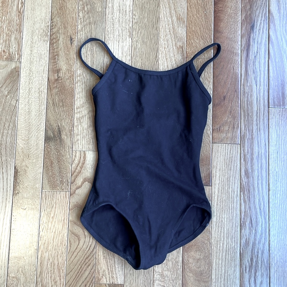 Girls tank leotard with adjustable straps